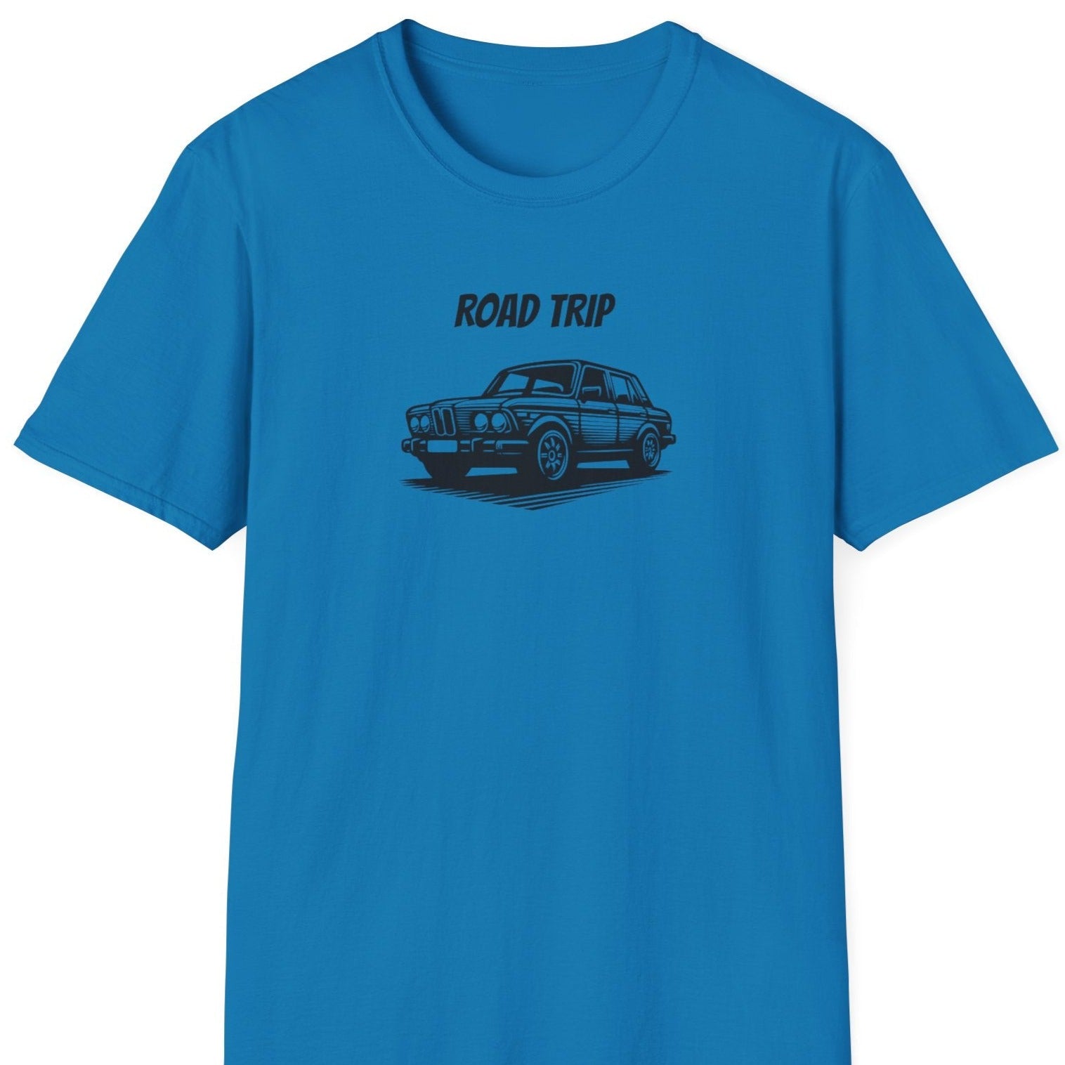 Photo of blue road trip t shirt