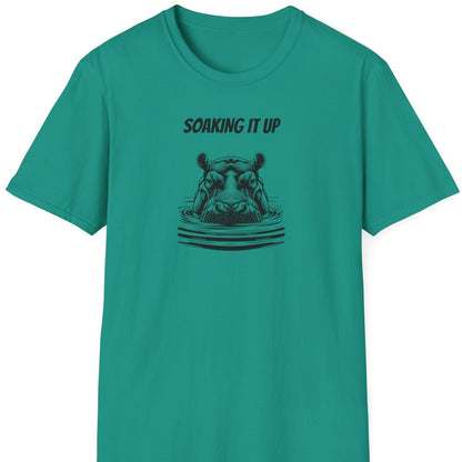 Photo of green hippo t shirt