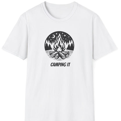 Photo of white camping t shirt