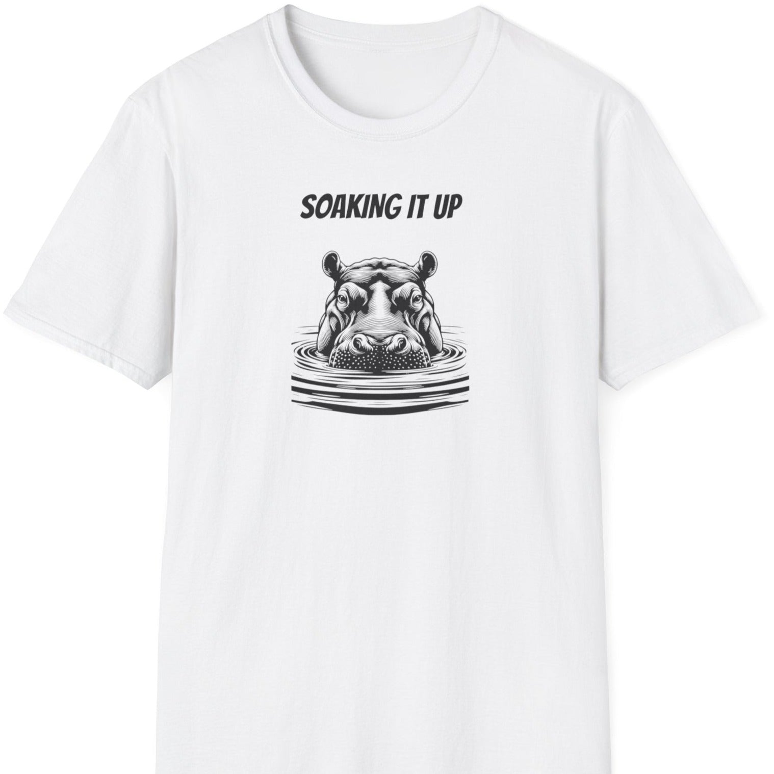 Photo of white hippo t shirt